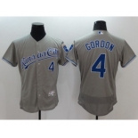 Men Kansas City Royals #4 Alex Gordon Majestic grey Flexbase Authentic Collection Player Jersey Men Kansas City Royals #4 Alex Gordon Majestic grey Flexbase Authentic Collection Player Jersey