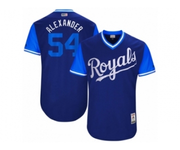 Men's 2017 Little League World Series Royals #54 Scott Alexander Alexander Royal Jerse