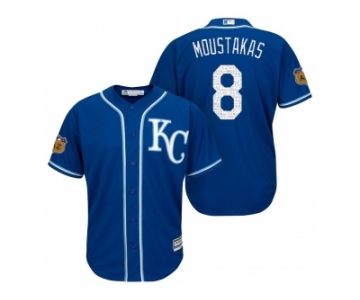 Men's Kansas City Royals #8 Mike Moustakas 2017 Spring Training Cool Base Stitched MLB Jersey