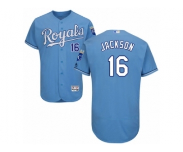 Men's Majestic Kansas City Royals #16 Bo Jackson Light Blue Flexbase Authentic Collection MLB Jersey