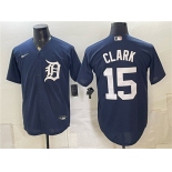 Men's Detroit Tigers #15 Max Clark Navy 2026 Cool Base Stitched Baseball Jersey