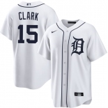 Men's Detroit Tigers #15 Max Clark White 2026 Cool Base Stitched Baseball Jersey