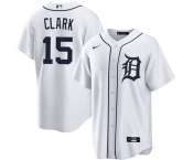 Men's Detroit Tigers #15 Max Clark White 2026 Cool Base Stitched Baseball Jersey