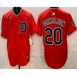 Men's Detroit Tigers #20 Spencer Torkelson Orange Limited Jersey
