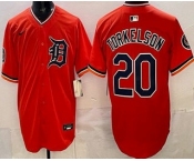 Men's Detroit Tigers #20 Spencer Torkelson Orange Limited Jersey Men's Detroit Tigers #20 Spencer Torkelson Orange Limited Jersey