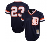 Men's Detroit Tigers #23 Kirk Gibson Navy Throwback Stitched Baseball Jersey Men's Detroit Tigers #23 Kirk Gibson Navy Throwback Stitched Baseball Jersey