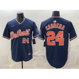 Men's Detroit Tigers #24 Miguel Cabrera Navy 2026 Alternate Vapor Premier Limited Stitched Baseball Jersey