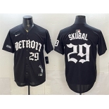 Men's Detroit Tigers #29 Tarik Skubal 2026 Black 'Motor Gothic Edition' Vapor Premier Limited Stitched Baseball Jersey