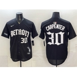 Men's Detroit Tigers #30 Kerry Carpenter 2026 Black 'Motor Gothic Edition' Vapor Premier Limited Stitched Baseball Jersey