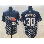 Men's Detroit Tigers #30 Kerry Carpenter Navy With Patch Vapor Premier Limited Stitched Baseball Jersey Men's Detroit Tigers #30 Kerry Carpenter Navy With Patch Vapor Premier Limited Stitched Baseball Jersey