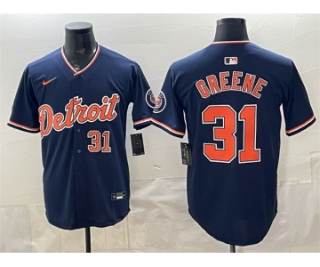 Men's Detroit Tigers #31 Riley Greene Navy 2026 Alternate Vapor Premier Limited Stitched Baseball Jersey