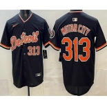 Men's Detroit Tigers #313 Motor City Navy Limited Jersey