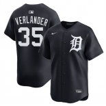 Men's Detroit Tigers #35 Justin Verlander Black 2026 Limited Stitched Baseball Jersey Men's Detroit Tigers #35 Justin Verlander Black 2026 Limited Stitched Baseball Jersey