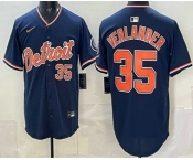 Men's Detroit Tigers #35 Justin Verlander Navy Limited Jersey Men's Detroit Tigers #35 Justin Verlander Navy Limited Jersey