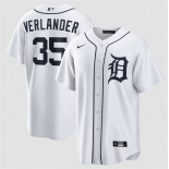 Men's Detroit Tigers #35 Justin Verlander White 2026 Cool Base Stitched Baseball Jersey