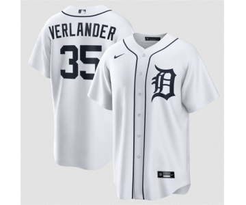 Men's Detroit Tigers #35 Justin Verlander White 2026 Cool Base Stitched Baseball Jersey