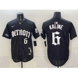 Men's Detroit Tigers #6 Al Kaline 2026 Black 'Motor Gothic Edition' Vapor Premier Limited Stitched Baseball Jersey