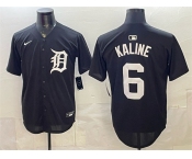 Men's Detroit Tigers #6 Al Kaline Black Limited Stitched Baseball Jersey Men's Detroit Tigers #6 Al Kaline Black Limited Stitched Baseball Jersey