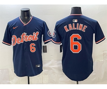Men's Detroit Tigers #6 Al Kaline Navy 2026 Alternate Vapor Premier Limited Stitched Baseball Jersey