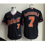 Men's Detroit Tigers #7 Kevin McGonigle Black 2026 Alternate Vapor Premier Limited Stitched Baseball Jersey