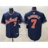 Men's Detroit Tigers #7 Kevin McGonigle Navy 2026 Alternate Vapor Premier Limited Stitched Baseball Jersey