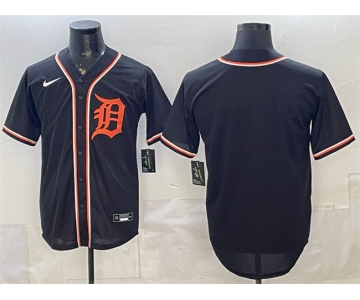 Men's Detroit Tigers Blank 2026 Fashion Replica Black Out Stitched Baseball Jersey