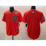 Men's Detroit Tigers Blank Orange 2026 Alternate USA 250' Patch Vapor Premier Limited Stitched Baseball Jersey Men's Detroit Tigers Blank Orange 2026 Alternate USA 250' Patch Vapor Premier Limited Stitched Baseball Jersey