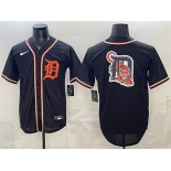 Men's Detroit Tigers Team Big Logo 2026 Fashion Replica Black Out Stitched Baseball Jersey Men's Detroit Tigers Team Big Logo 2026 Fashion Replica Black Out Stitched Baseball Jersey