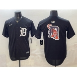 Men's Detroit Tigers Team Big Logo Limited Stitched Baseball Jersey Men's Detroit Tigers Team Big Logo Limited Stitched Baseball Jersey