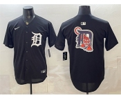 Men's Detroit Tigers Team Big Logo Limited Stitched Baseball Jersey Men's Detroit Tigers Team Big Logo Limited Stitched Baseball Jersey