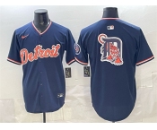 Men's Detroit Tigers Team Big Logo Navy 2026 Alternate Vapor Premier Limited Stitched Baseball Jersey Men's Detroit Tigers Team Big Logo Navy 2026 Alternate Vapor Premier Limited Stitched Baseball Jersey