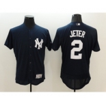 Men New York Yankees #2 Derek Jeter Majestic Navy Blue Flexbase Authentic Collection Player Jersey Men New York Yankees #2 Derek Jeter Majestic Navy Blue Flexbase Authentic Collection Player Jersey