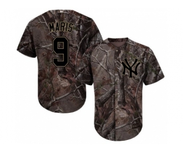 Men New York Yankees #9 Roger Maris Camo Realtree Collection Cool Base Stitched MLB Jersey