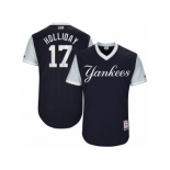 Men's 2017 Little League World Series Yankees #17 Matt Holliday Holliday Navy Jersey Men's 2017 Little League World Series Yankees #17 Matt Holliday Holliday Navy Jersey