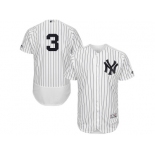 Men's Majestic New York Yankees #3 Babe Ruth White Navy Flexbase Authentic Collection MLB Jersey Men's Majestic New York Yankees #3 Babe Ruth White Navy Flexbase Authentic Collection MLB Jersey