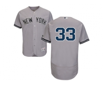 Men's Majestic New York Yankees #33 Greg Bird Grey Flexbase Authentic Collection MLB Jersey