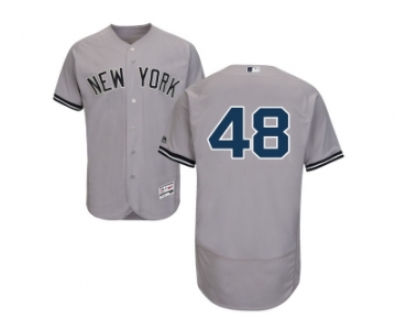 Men's Majestic New York Yankees #48 Andrew Miller Grey Flexbase Authentic Collection MLB Jersey