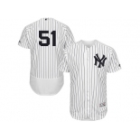 Men's Majestic New York Yankees #51 Bernie Williams White Navy Flexbase Authentic Collection MLB Jersey Men's Majestic New York Yankees #51 Bernie Williams White Navy Flexbase Authentic Collection MLB Jersey