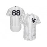 Men's Majestic New York Yankees #68 Dellin Betances White Navy Flexbase Authentic Collection MLB Jersey Men's Majestic New York Yankees #68 Dellin Betances White Navy Flexbase Authentic Collection MLB Jersey