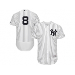 Men's Majestic New York Yankees #8 Yogi Berra White Navy Flexbase Authentic Collection MLB Jersey Men's Majestic New York Yankees #8 Yogi Berra White Navy Flexbase Authentic Collection MLB Jersey
