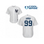Men's Majestic New York Yankees #99 Aaron Judge Replica White Home MLB Jersey Men's Majestic New York Yankees #99 Aaron Judge Replica White Home MLB Jersey