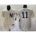 Men's New York Yankees #11 Anthony Volpe Cream 2026 Field of Dreams Stadium Stitched Baseball Jersey