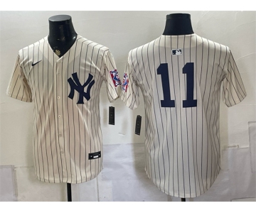 Men's New York Yankees #11 Anthony Volpe Cream 2026 Field of Dreams Stadium Stitched Baseball Jersey