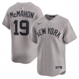 Men's New York Yankees #19 Ryan McMahon Grey 2025 Limited Stitched Baseball Jersey Men's New York Yankees #19 Ryan McMahon Grey 2025 Limited Stitched Baseball Jersey
