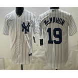 Men's New York Yankees #19 Ryan McMahon White Cool Base Stitched Jersey Men's New York Yankees #19 Ryan McMahon White Cool Base Stitched Jersey