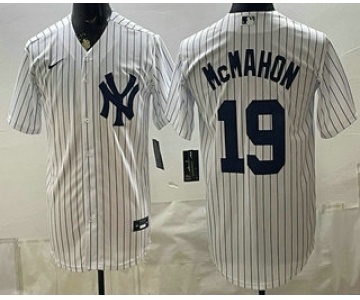 Men's New York Yankees #19 Ryan McMahon White Cool Base Stitched Jersey