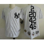 Men's New York Yankees 2 20 42 46 White Home Cool Base Cooperstown Collection