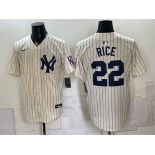 Men's New York Yankees #22 Ben Rice Cream 2026 Field of Dreams Stadium Stitched Baseball Jersey Men's New York Yankees #22 Ben Rice Cream 2026 Field of Dreams Stadium Stitched Baseball Jersey