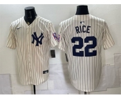 Men's New York Yankees #22 Ben Rice Cream 2026 Field of Dreams Stadium Stitched Baseball Jersey Men's New York Yankees #22 Ben Rice Cream 2026 Field of Dreams Stadium Stitched Baseball Jersey