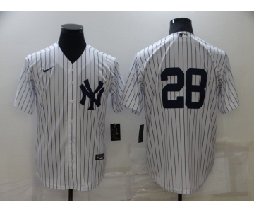 Men's New York Yankees #28 Josh Donaldson White Cool Base Stitched Baseball Jersey